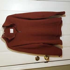 Old Navy men's orange fleece sweater.  XXL